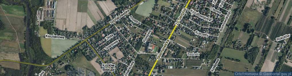 Zdjęcie satelitarne Klonowa ul.